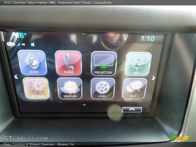 Iridescent Pearl Tricoat / Cocoa/Dune 2017 Chevrolet Tahoe Premier 4WD