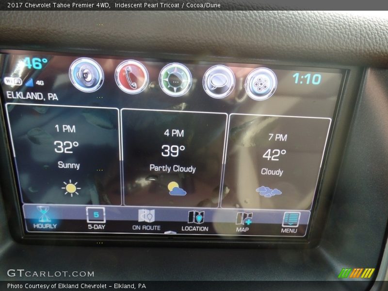 Iridescent Pearl Tricoat / Cocoa/Dune 2017 Chevrolet Tahoe Premier 4WD