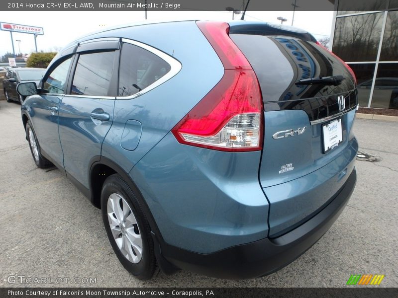 Mountain Air Metallic / Beige 2014 Honda CR-V EX-L AWD