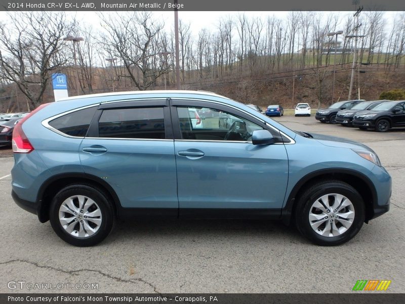 Mountain Air Metallic / Beige 2014 Honda CR-V EX-L AWD