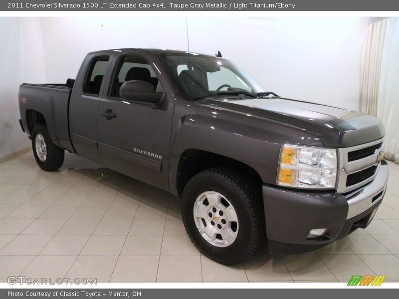 Taupe Gray Metallic / Light Titanium/Ebony 2011 Chevrolet Silverado 1500 LT Extended Cab 4x4