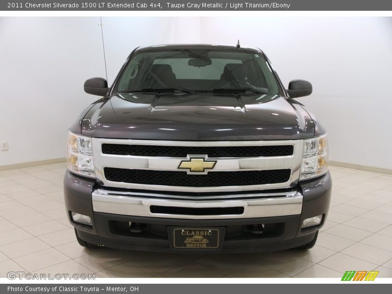 Taupe Gray Metallic / Light Titanium/Ebony 2011 Chevrolet Silverado 1500 LT Extended Cab 4x4