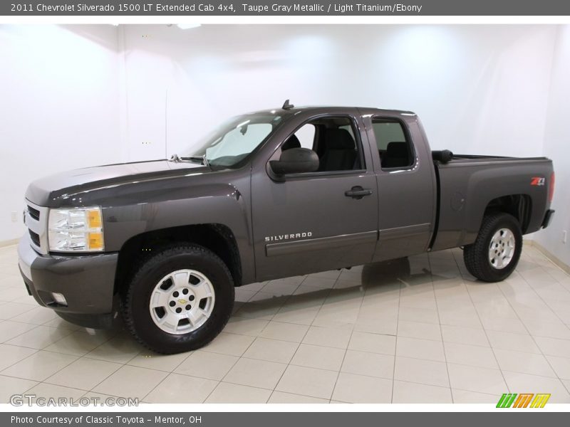 Taupe Gray Metallic / Light Titanium/Ebony 2011 Chevrolet Silverado 1500 LT Extended Cab 4x4