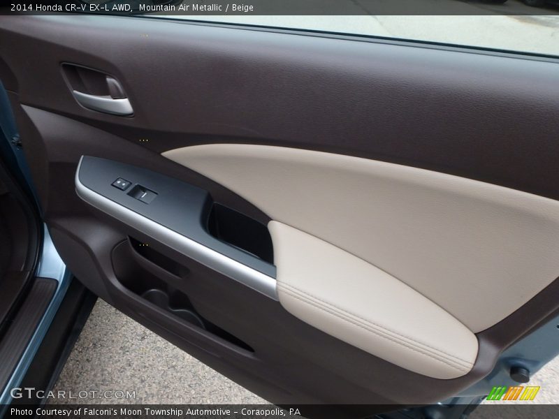 Mountain Air Metallic / Beige 2014 Honda CR-V EX-L AWD