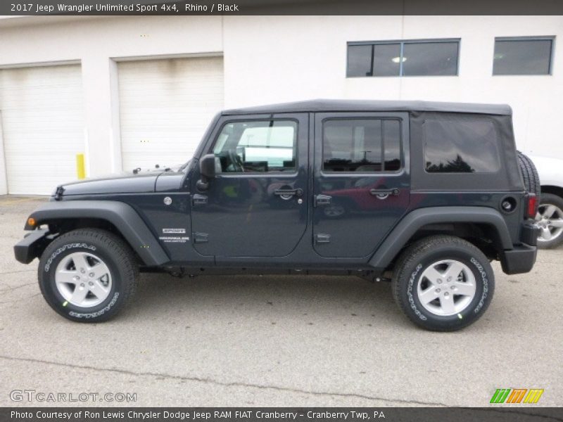 Rhino / Black 2017 Jeep Wrangler Unlimited Sport 4x4