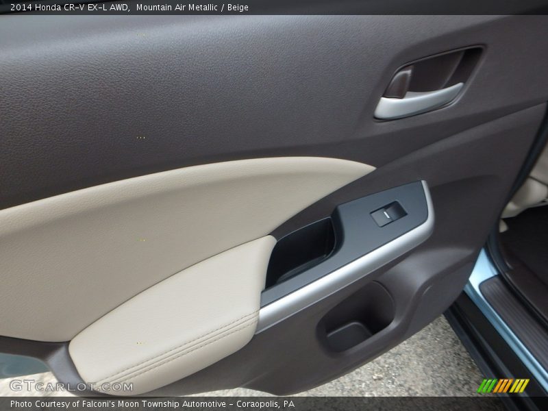 Mountain Air Metallic / Beige 2014 Honda CR-V EX-L AWD