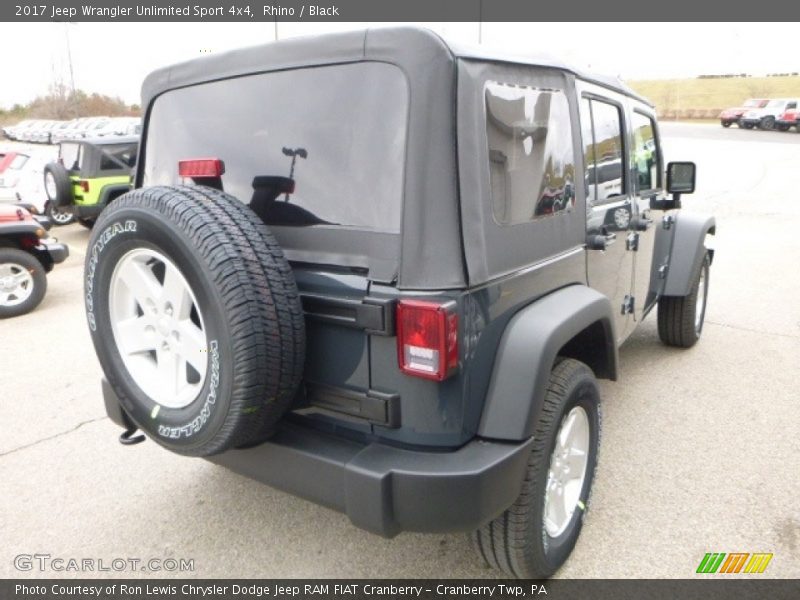 Rhino / Black 2017 Jeep Wrangler Unlimited Sport 4x4