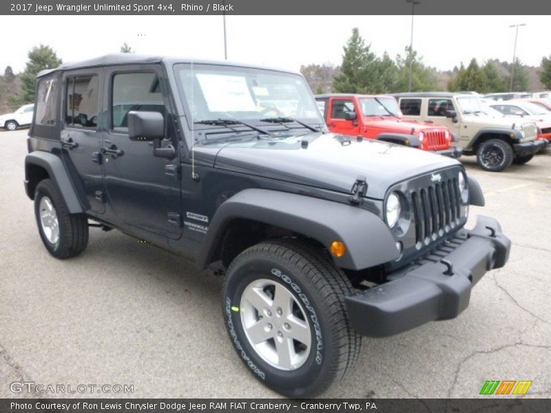 Rhino / Black 2017 Jeep Wrangler Unlimited Sport 4x4