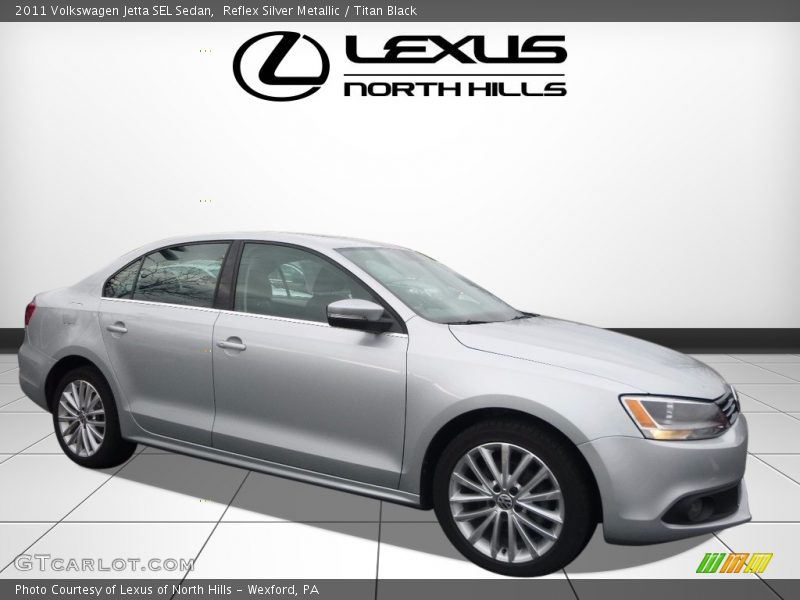 Reflex Silver Metallic / Titan Black 2011 Volkswagen Jetta SEL Sedan