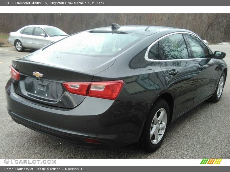 Nightfall Gray Metallic / Jet Black 2017 Chevrolet Malibu LS