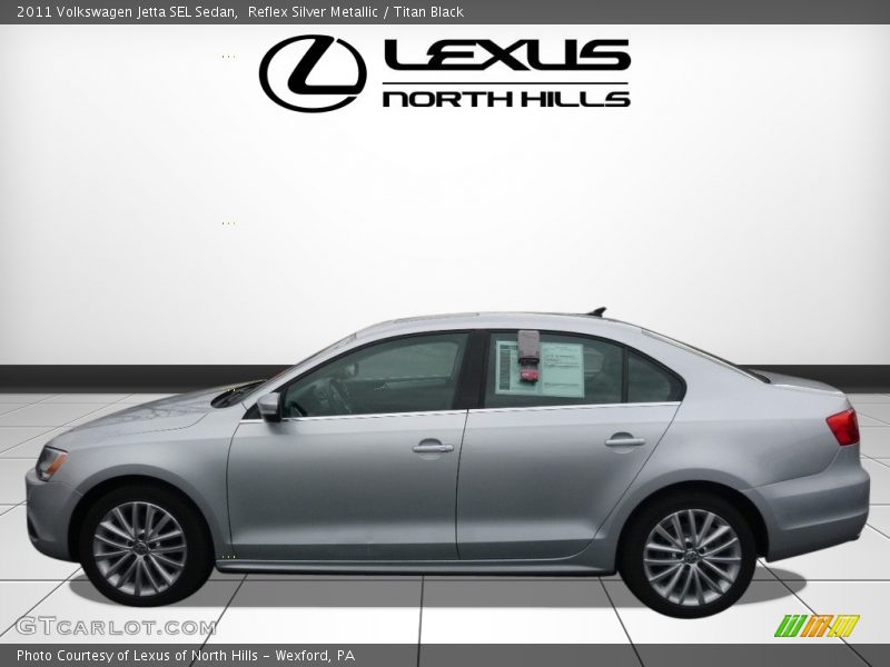 Reflex Silver Metallic / Titan Black 2011 Volkswagen Jetta SEL Sedan