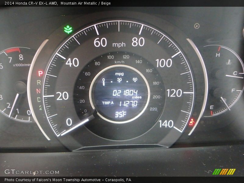 Mountain Air Metallic / Beige 2014 Honda CR-V EX-L AWD