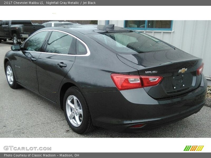 Nightfall Gray Metallic / Jet Black 2017 Chevrolet Malibu LS