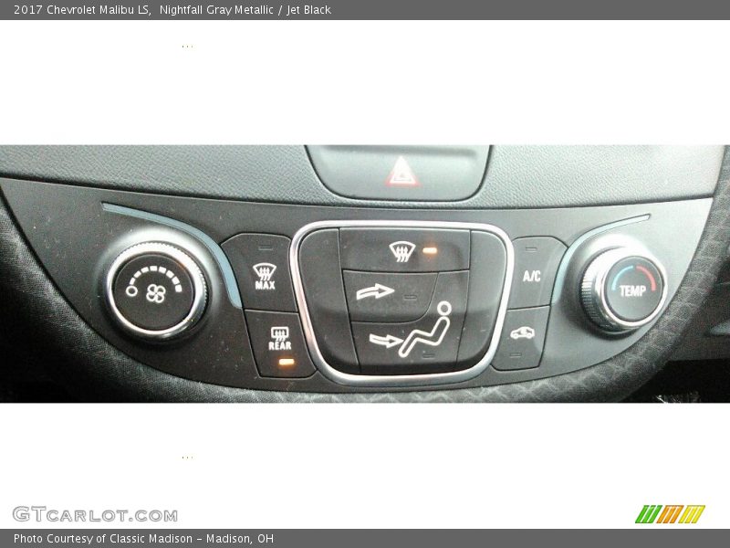 Nightfall Gray Metallic / Jet Black 2017 Chevrolet Malibu LS