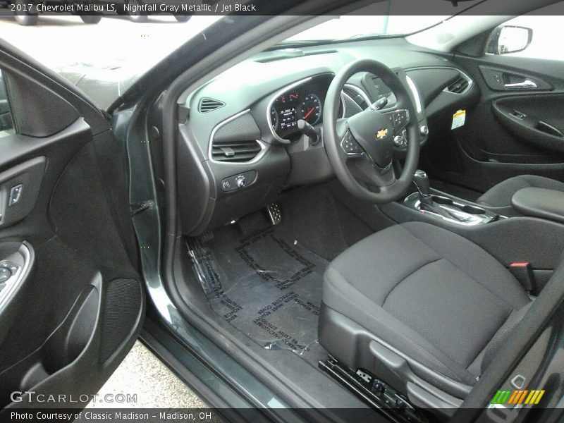 Nightfall Gray Metallic / Jet Black 2017 Chevrolet Malibu LS