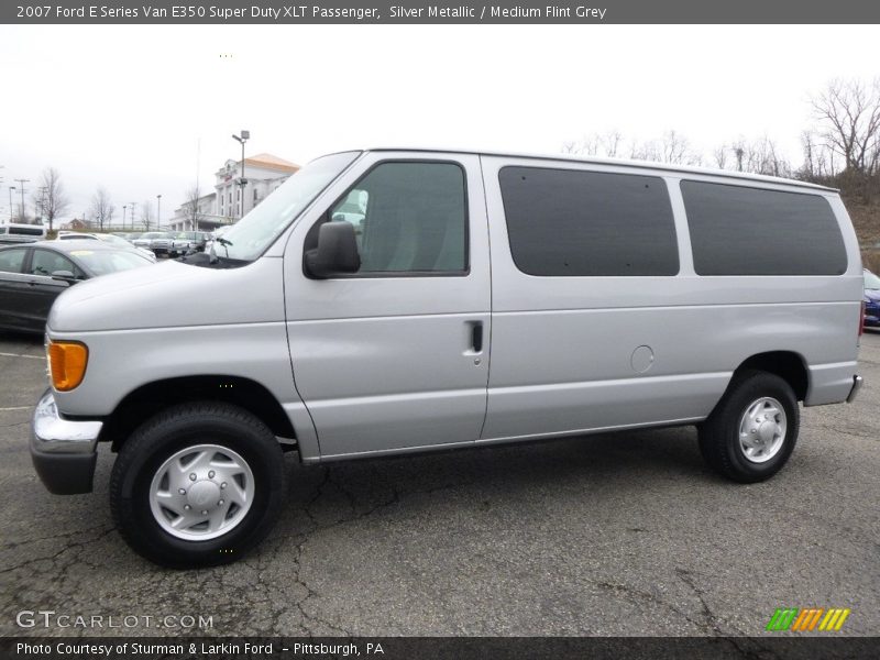 Silver Metallic / Medium Flint Grey 2007 Ford E Series Van E350 Super Duty XLT Passenger
