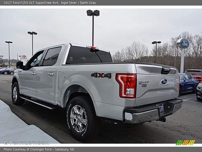 Ingot Silver / Earth Gray 2017 Ford F150 XLT SuperCrew 4x4