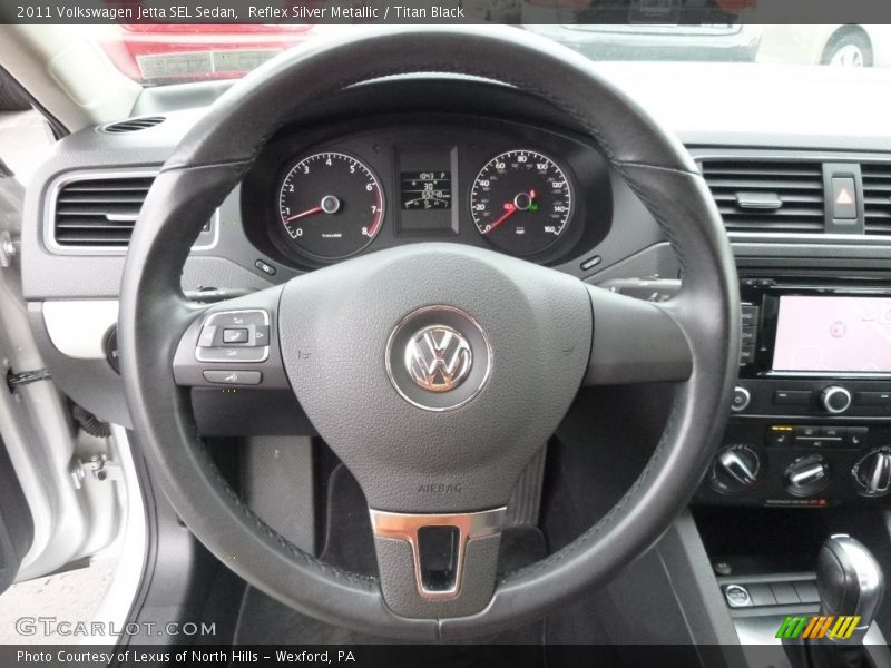 Reflex Silver Metallic / Titan Black 2011 Volkswagen Jetta SEL Sedan