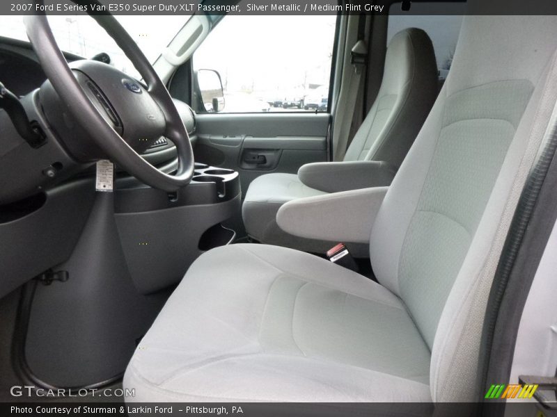 Silver Metallic / Medium Flint Grey 2007 Ford E Series Van E350 Super Duty XLT Passenger