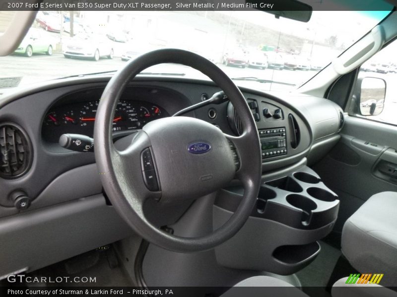 Silver Metallic / Medium Flint Grey 2007 Ford E Series Van E350 Super Duty XLT Passenger