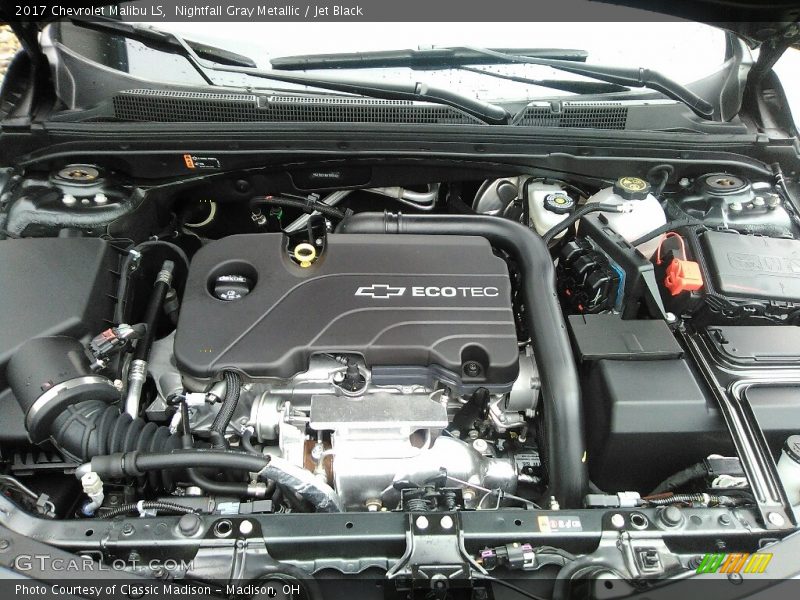 Nightfall Gray Metallic / Jet Black 2017 Chevrolet Malibu LS