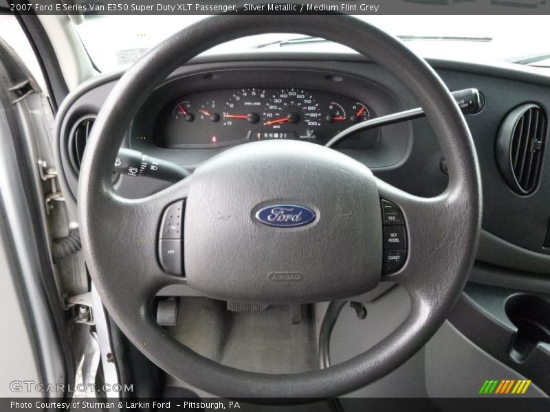 Silver Metallic / Medium Flint Grey 2007 Ford E Series Van E350 Super Duty XLT Passenger