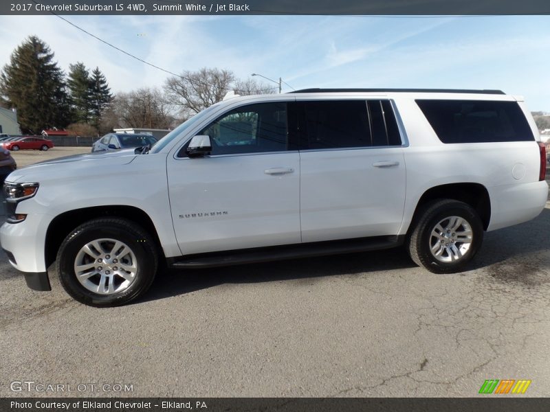 Summit White / Jet Black 2017 Chevrolet Suburban LS 4WD