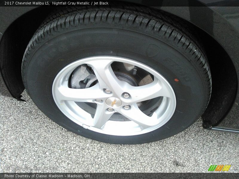 Nightfall Gray Metallic / Jet Black 2017 Chevrolet Malibu LS