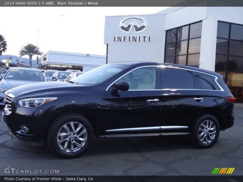 Black Obsidian / Wheat 2014 Infiniti QX60 3.5 AWD