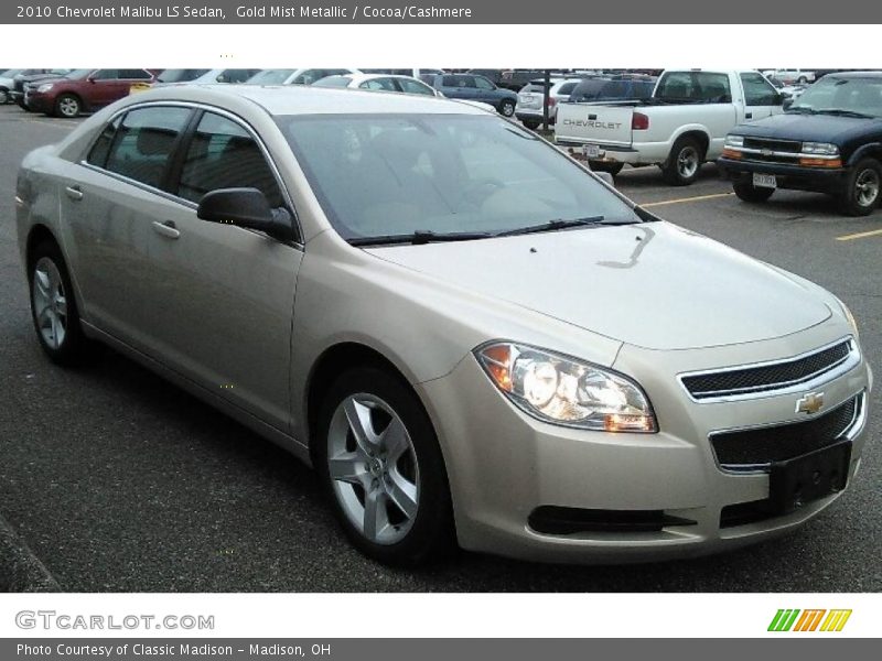 Gold Mist Metallic / Cocoa/Cashmere 2010 Chevrolet Malibu LS Sedan