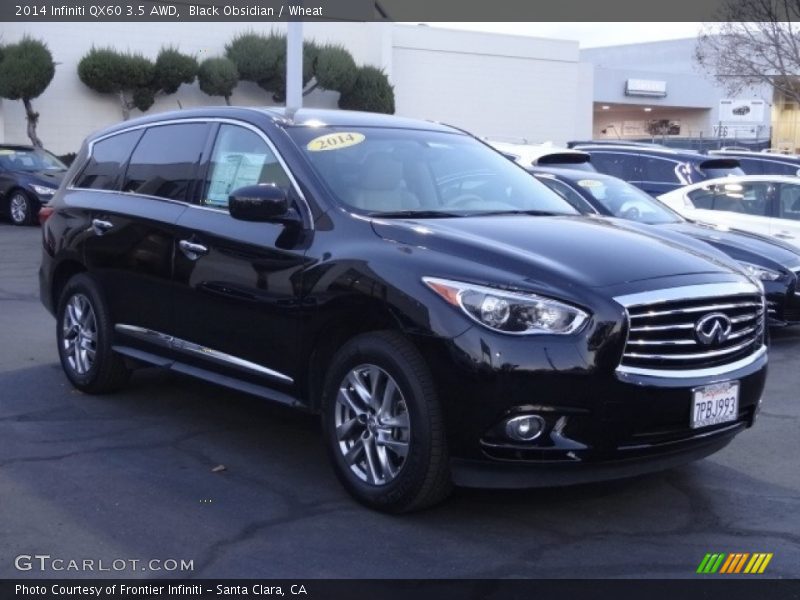 Black Obsidian / Wheat 2014 Infiniti QX60 3.5 AWD