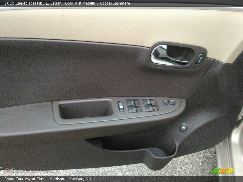 Gold Mist Metallic / Cocoa/Cashmere 2010 Chevrolet Malibu LS Sedan