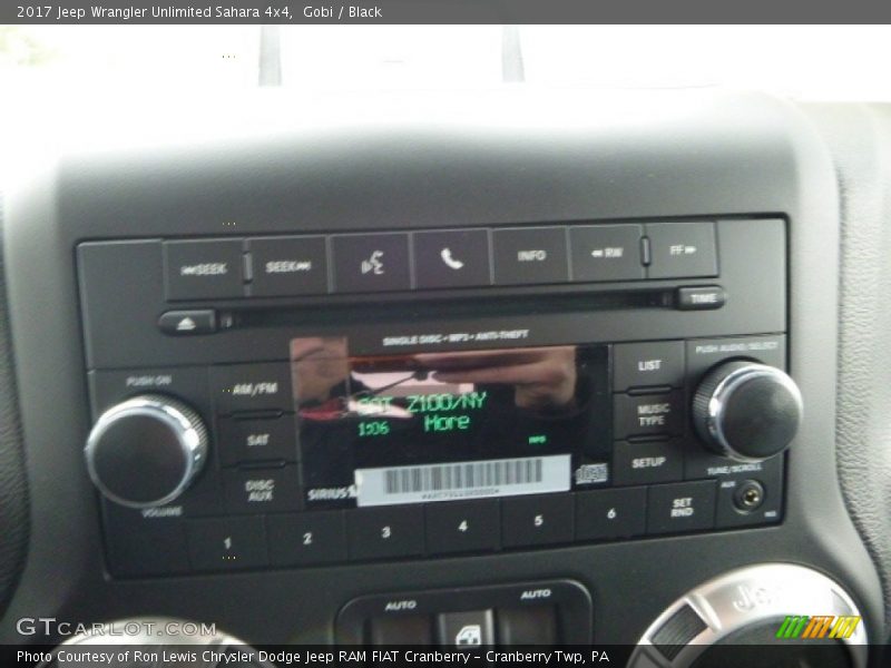 Gobi / Black 2017 Jeep Wrangler Unlimited Sahara 4x4