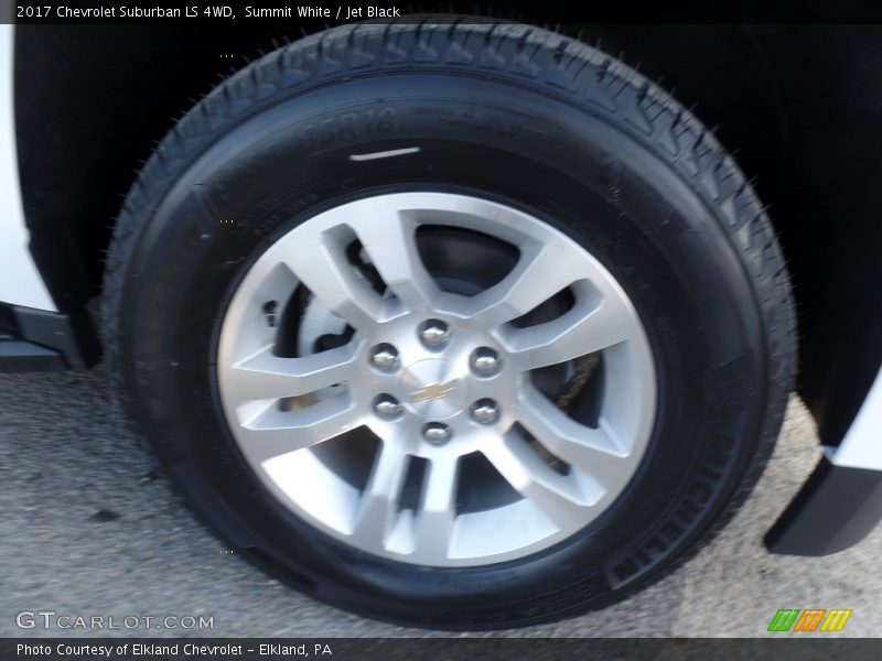 Summit White / Jet Black 2017 Chevrolet Suburban LS 4WD