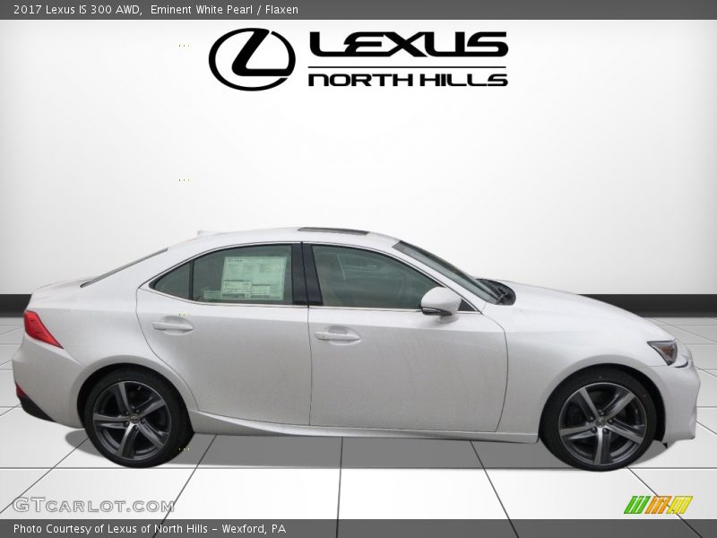 Eminent White Pearl / Flaxen 2017 Lexus IS 300 AWD