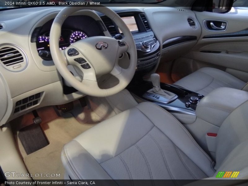 Black Obsidian / Wheat 2014 Infiniti QX60 3.5 AWD