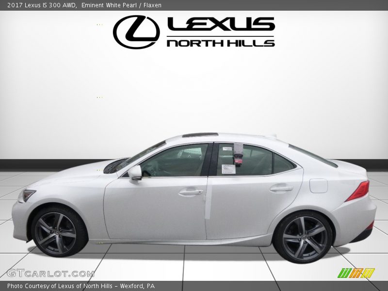 Eminent White Pearl / Flaxen 2017 Lexus IS 300 AWD