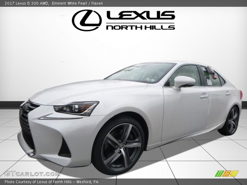 Eminent White Pearl / Flaxen 2017 Lexus IS 300 AWD