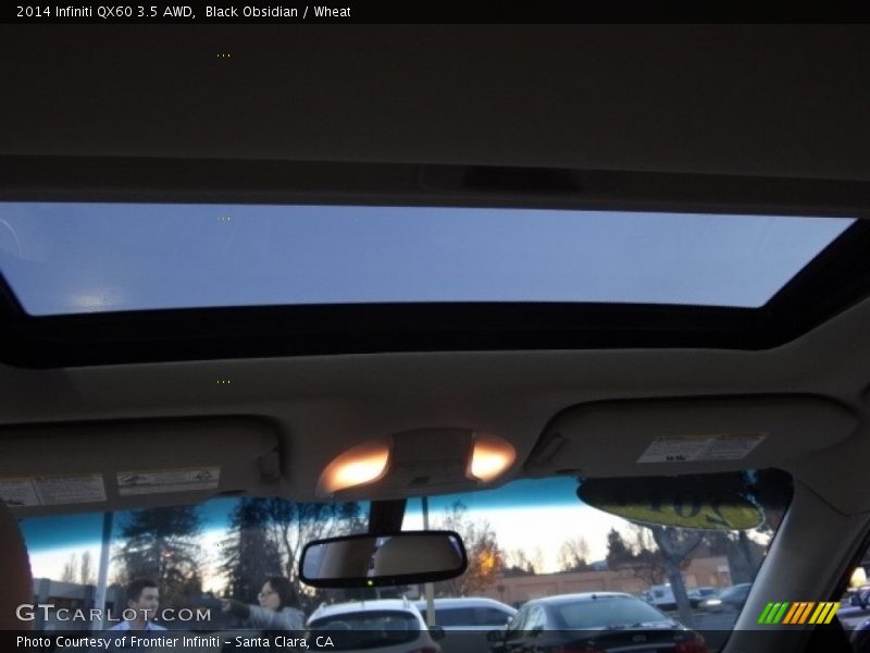 Black Obsidian / Wheat 2014 Infiniti QX60 3.5 AWD