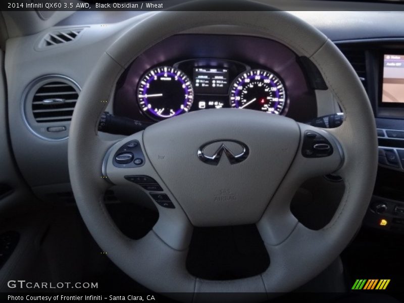 Black Obsidian / Wheat 2014 Infiniti QX60 3.5 AWD