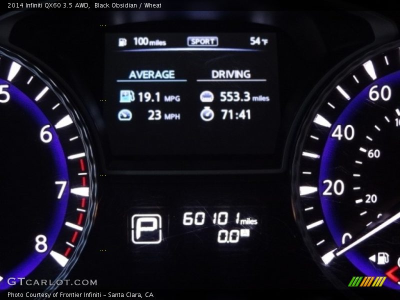 Black Obsidian / Wheat 2014 Infiniti QX60 3.5 AWD