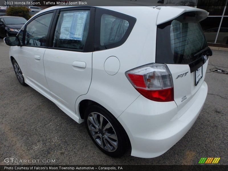 Taffeta White / Sport Black 2013 Honda Fit Sport