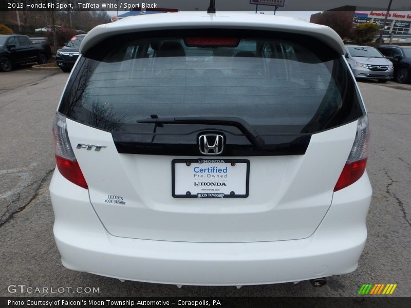 Taffeta White / Sport Black 2013 Honda Fit Sport