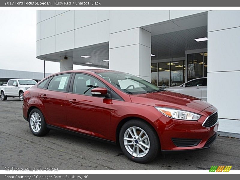 Ruby Red / Charcoal Black 2017 Ford Focus SE Sedan