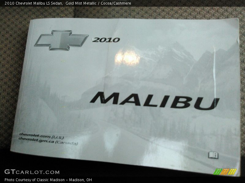 Gold Mist Metallic / Cocoa/Cashmere 2010 Chevrolet Malibu LS Sedan