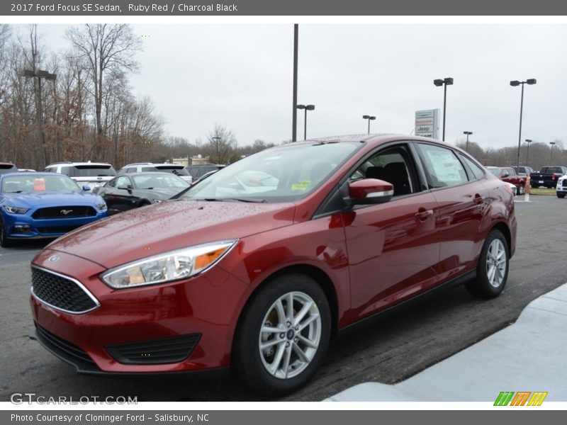 Ruby Red / Charcoal Black 2017 Ford Focus SE Sedan