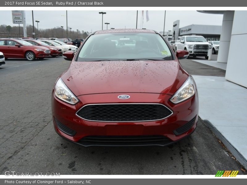 Ruby Red / Charcoal Black 2017 Ford Focus SE Sedan