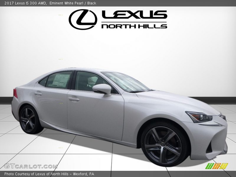 Eminent White Pearl / Black 2017 Lexus IS 300 AWD
