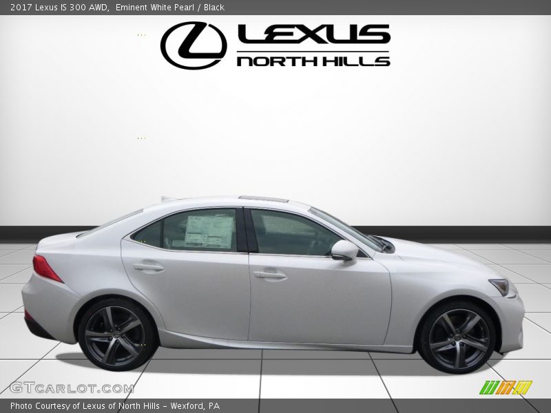 Eminent White Pearl / Black 2017 Lexus IS 300 AWD