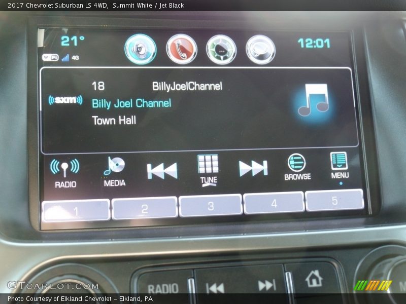 Summit White / Jet Black 2017 Chevrolet Suburban LS 4WD